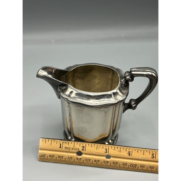 1920s Creamer Afternoon Tea Milk Jug Art Deco Stately EPNS Mulholland Bros #1648 - Picture 7 of 12